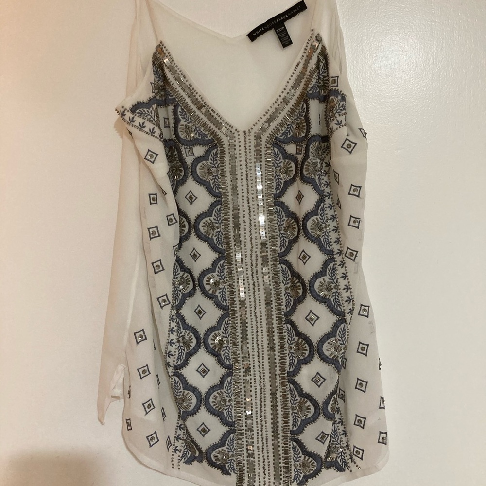 White House Black Market NWOT white tank top